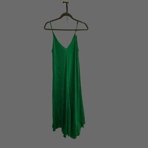 L'AGENCE Vibrant Green Maxi Dress